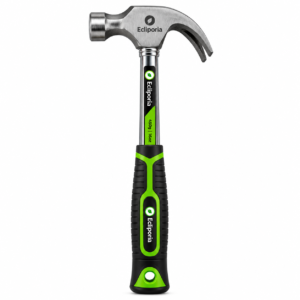 Ecliporia 16 oz Claw Hammer Heavy-Duty Steel Hammer with Ergonomic Non-Slip Grip