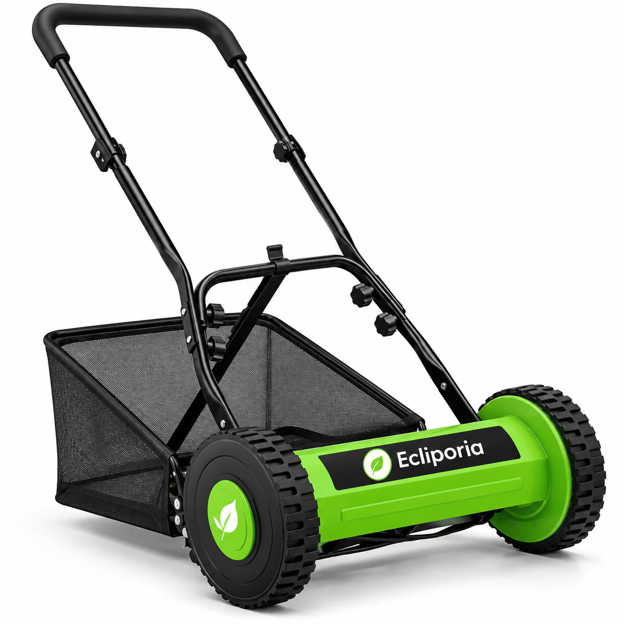Ecliporia Manual Push Reel Lawn Mower with Grass Catcher Eco-Friendly, Lightweight Lawn Mower 2 222222