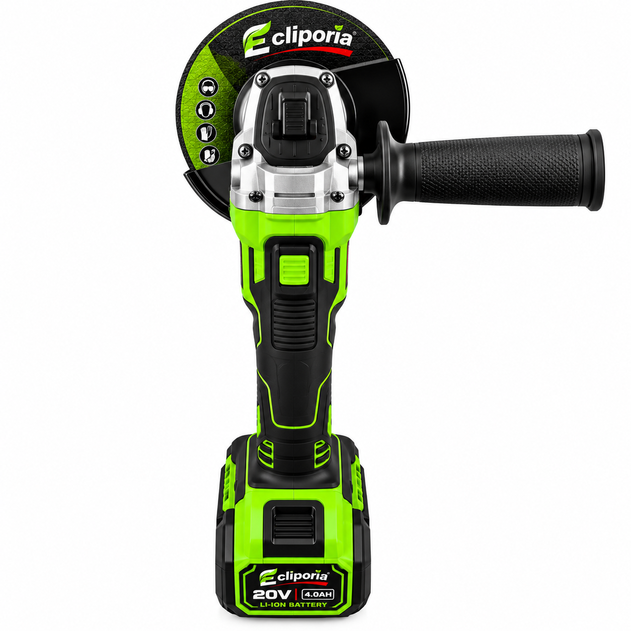 Ecliporia 20V Cordless Angle Grinder 4.0Ah Li-Ion Battery, Portable Cutting 3 7894561235487 11