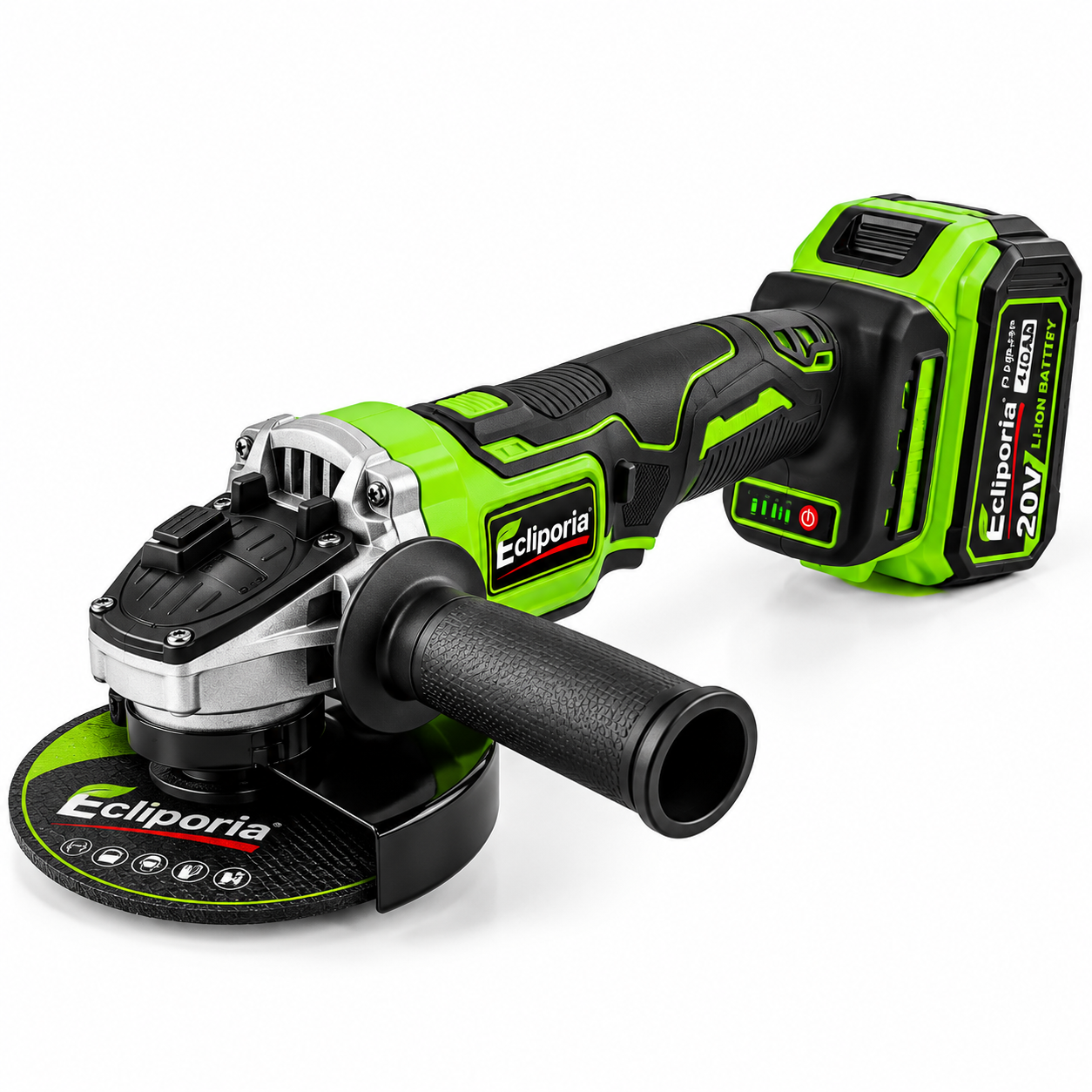 Ecliporia 20V Cordless Angle Grinder 4.0Ah Li-Ion Battery, Portable Cutting 1 Ecliporia 20V Cordless Angle Grinder 4.0Ah Li-Ion Battery, Portable Cutting